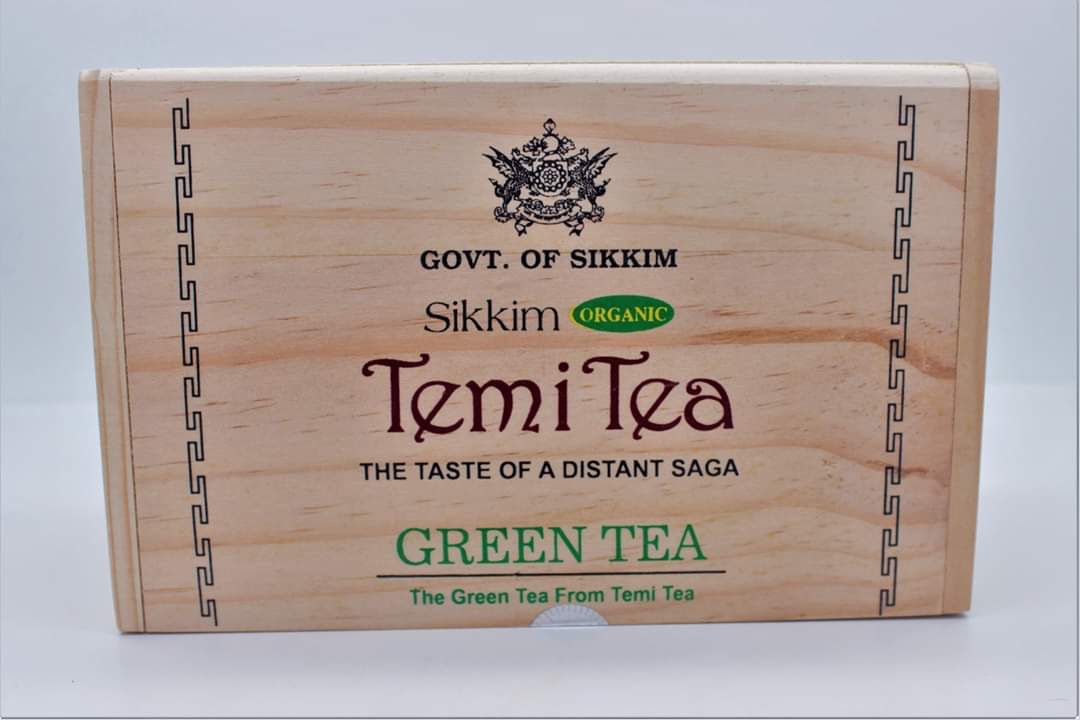 Temi Green Tea Wooden Caddy